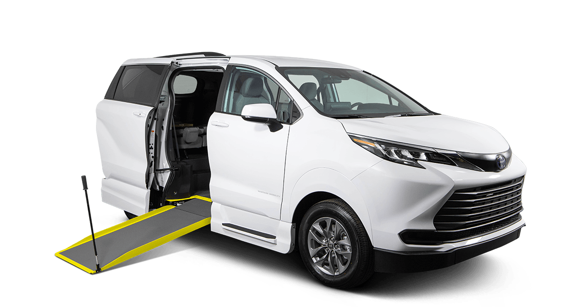 Commercial wheelchair accessible van